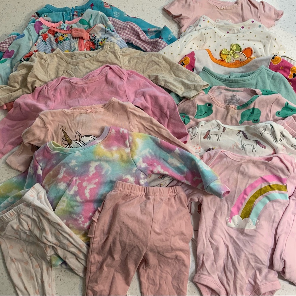 Girl’s 12M long sleeve clothing bundle